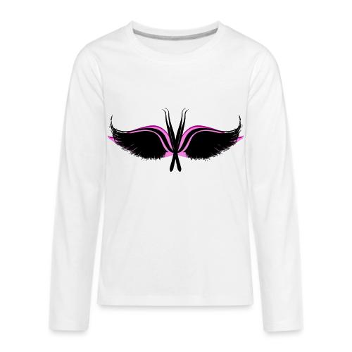 Lash Tweezer Wings black - Kids' Premium Long Sleeve T-Shirt
