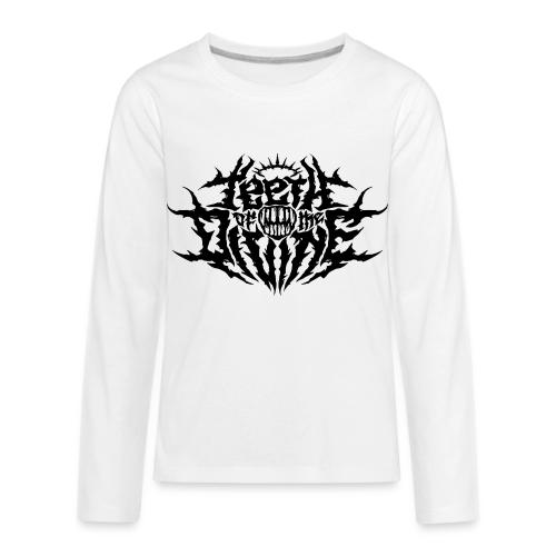 Teeth Of The Divine Logo BLACK - Kids' Premium Long Sleeve T-Shirt