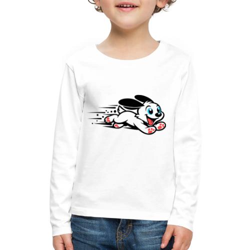 Speedy Pup Sprint on the Run - Kids' Premium Long Sleeve T-Shirt