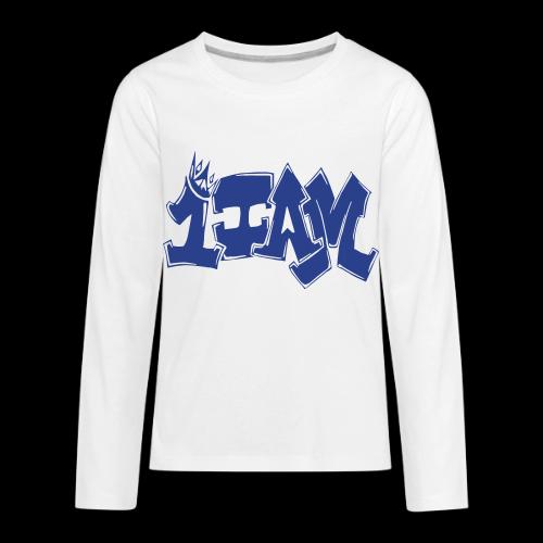 1IAM GRAFFITI - FILL ONLY - Kids' Premium Long Sleeve T-Shirt