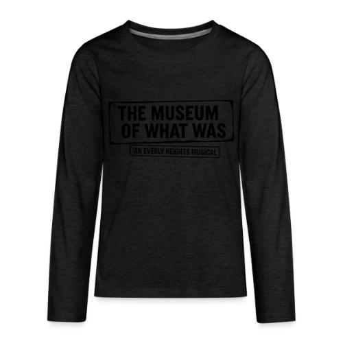 Museum of What Was Logo (Black) - Kids' Premium Long Sleeve T-Shirt