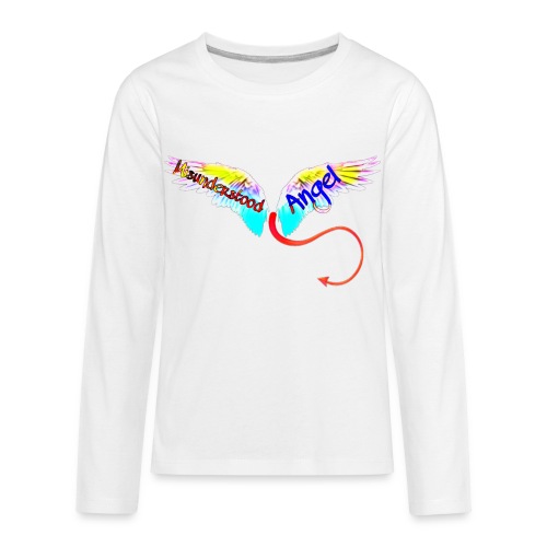 Misunderstood Angel (Angel Wings) - Kids' Premium Long Sleeve T-Shirt