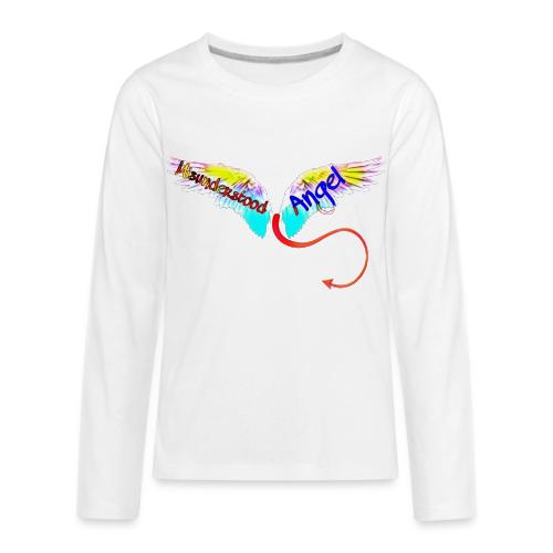 Misunderstood Angel (Angel Wings) - Kids' Premium Long Sleeve T-Shirt