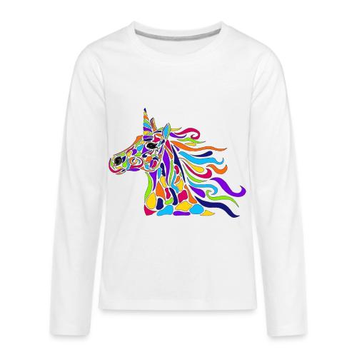 Unicorn Art Deco - Kids' Premium Long Sleeve T-Shirt