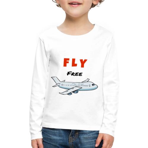 fly free design - Kids' Premium Long Sleeve T-Shirt