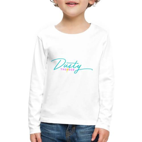 Dusty Thunder logo - Kids' Premium Long Sleeve T-Shirt