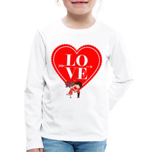 Love Valentine's Day, Designs February 14, Harmony - Kids' Premium Long Sleeve T-Shirt