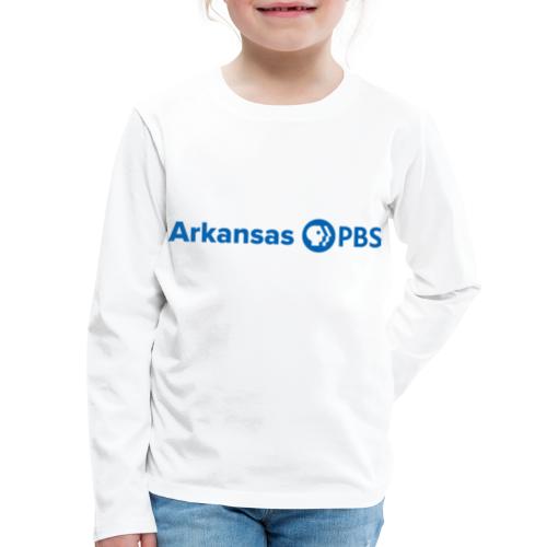 Arkansas PBS blue white - Kids' Premium Long Sleeve T-Shirt