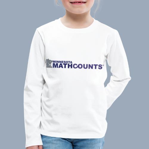 Minnesota MATHCOUNTS Gray State - Kids' Premium Long Sleeve T-Shirt