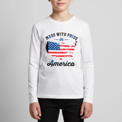 Made with pride in America - Kids' Premium Long Sleeve T-Shirt