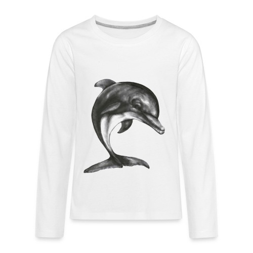 dolphin transparent background - Kids' Premium Long Sleeve T-Shirt