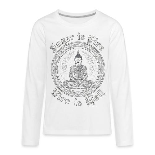Thai Buddha Teaching on Anger - Kids' Premium Long Sleeve T-Shirt