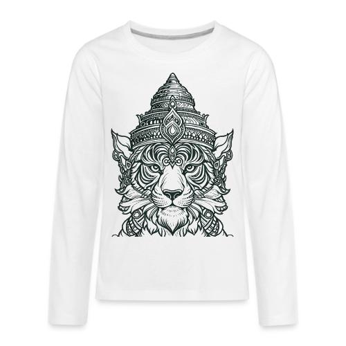 Ruesi Hnaa Suea Tiger Faced Thai Hermit God - Kids' Premium Long Sleeve T-Shirt