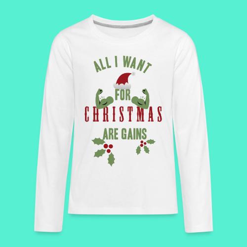 All i want for christmas - Kids' Premium Long Sleeve T-Shirt