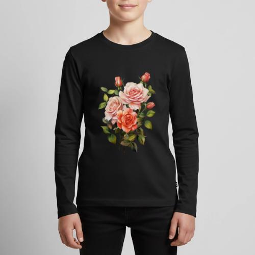Pink Roses - Kids' Premium Long Sleeve T-Shirt