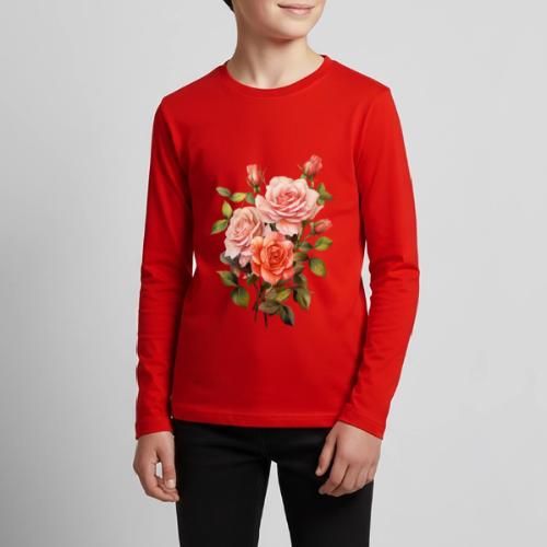 Pink Roses - Kids' Premium Long Sleeve T-Shirt