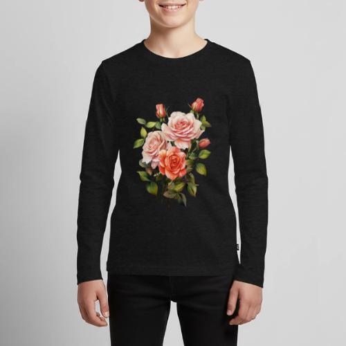 Pink Roses - Kids' Premium Long Sleeve T-Shirt
