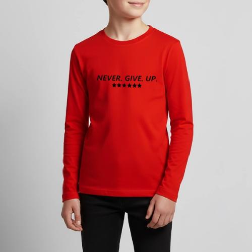 Never. Give. Up. - Kids' Premium Long Sleeve T-Shirt
