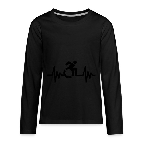 Wheelchair user with a heartbeat * - Kids' Premium Long Sleeve T-Shirt