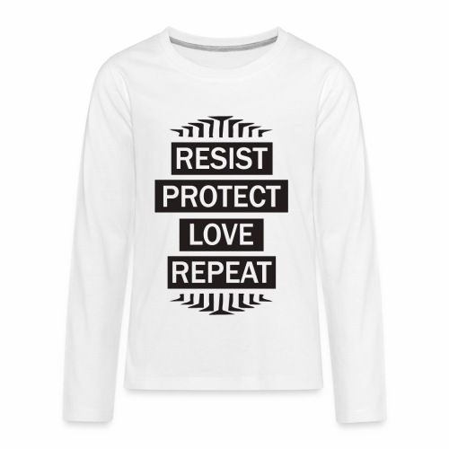 resist repeat - Kids' Premium Long Sleeve T-Shirt