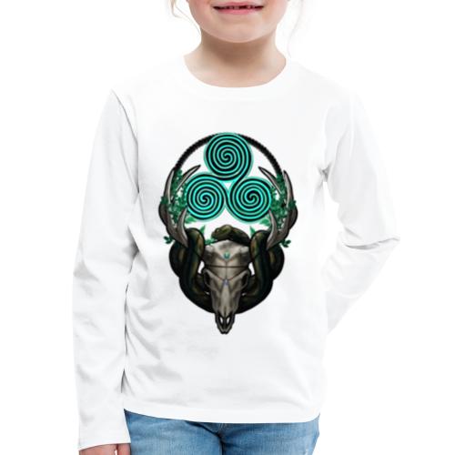 The Antlered Crown (No Text) - Kids' Premium Long Sleeve T-Shirt