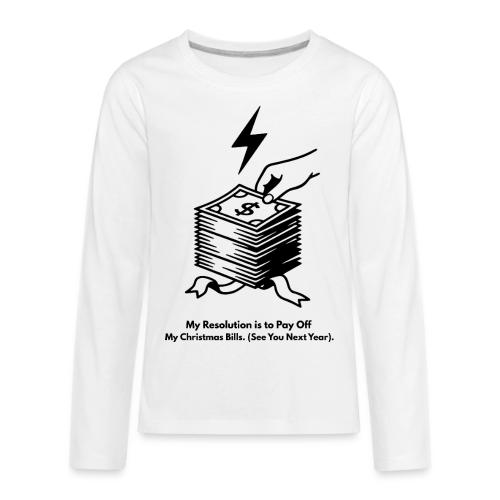 Christmas Bills T-Shirt - Kids' Premium Long Sleeve T-Shirt