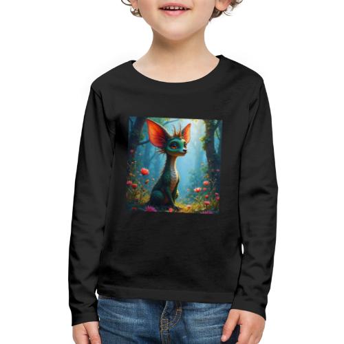 Fantasy Forest Character with Magical Vibe - Kids' Premium Long Sleeve T-Shirt