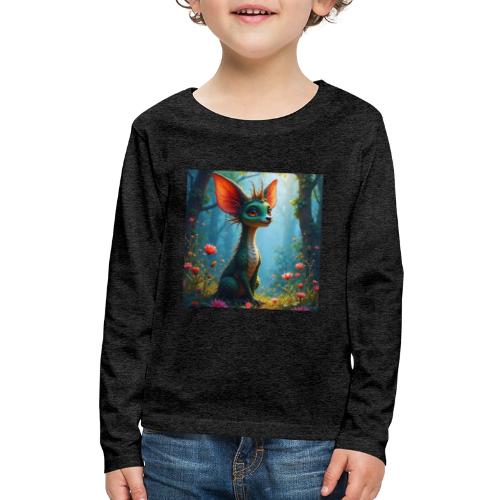 Fantasy Forest Character with Magical Vibe - Kids' Premium Long Sleeve T-Shirt