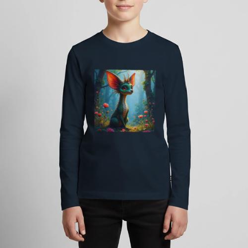 Fantasy Forest Character with Magical Vibe - Kids' Premium Long Sleeve T-Shirt