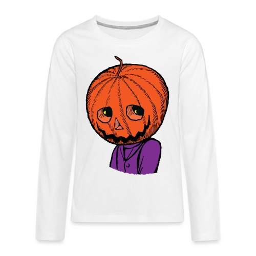 Pumpkin Head Halloween - Kids' Premium Long Sleeve T-Shirt