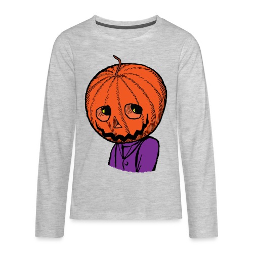Pumpkin Head Halloween - Kids' Premium Long Sleeve T-Shirt