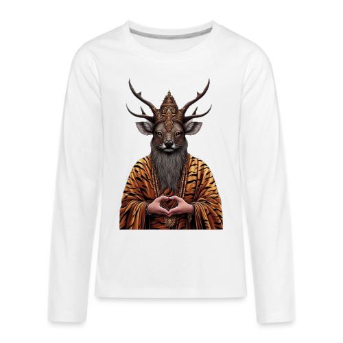 Ruesi Naa Nuea Deer Faced Thai Hermit God - Kids' Premium Long Sleeve T-Shirt