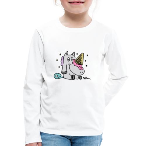 Ice Cream Unicorn - Kids' Premium Long Sleeve T-Shirt