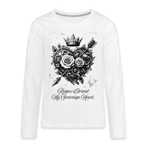 Royal Heart T-Shirt, Mug, & Leggings - Kids' Premium Long Sleeve T-Shirt
