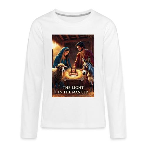 Nativity Manger T-Shirt - Kids' Premium Long Sleeve T-Shirt