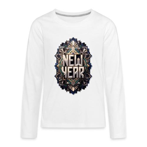 Evergreen New Year T-Shirt - Kids' Premium Long Sleeve T-Shirt