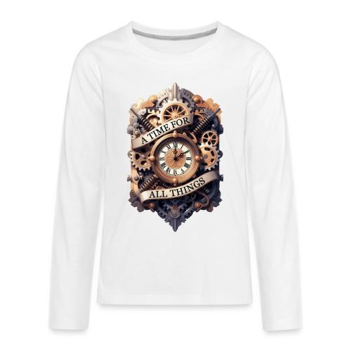 Ornate Clockwork T-Shirt - Kids' Premium Long Sleeve T-Shirt