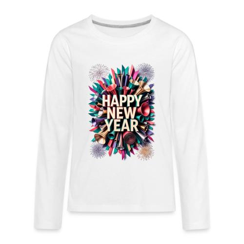 New Year's Party Horn T-Shirt - Kids' Premium Long Sleeve T-Shirt