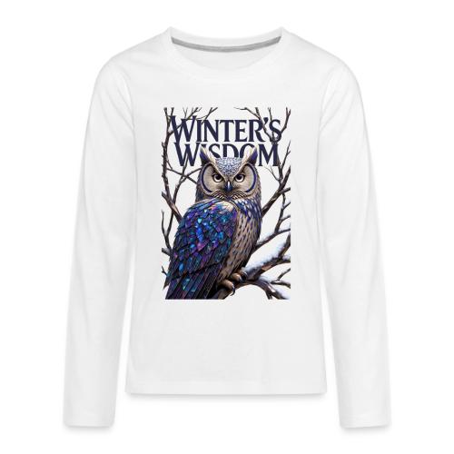 Crystalized Forest Owl T-Shirt - Kids' Premium Long Sleeve T-Shirt