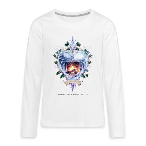 Imbolc Candle Veil T-Shirt | Veiled Rebirth - Kids' Premium Long Sleeve T-Shirt