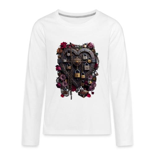 My Heart Permanently on Vacation T-Shirt - Kids' Premium Long Sleeve T-Shirt