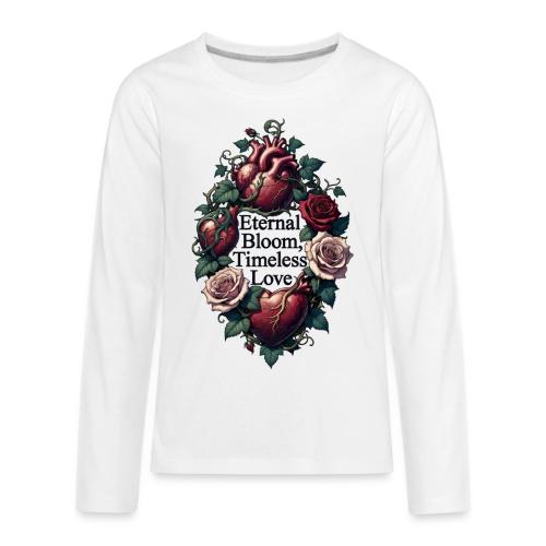 Eternal Bloom Timeless Love Entwined Hearts T-Shir - Kids' Premium Long Sleeve T-Shirt