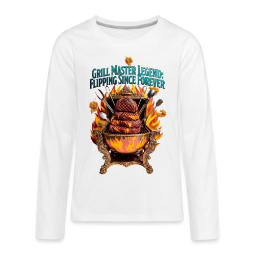 Grill Master Legend T Shirt - Kids' Premium Long Sleeve T-Shirt