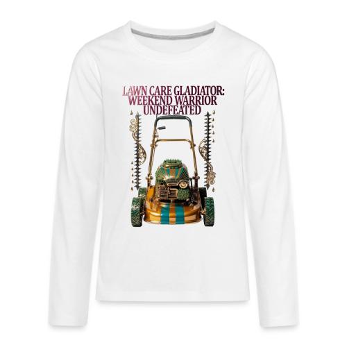 Lawn Care Gladiator T Shirt - Kids' Premium Long Sleeve T-Shirt