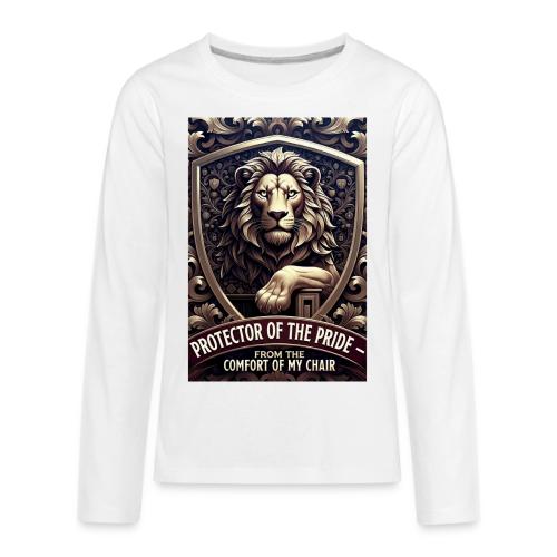 Lion King T Shirt, Funny Low-Effort Father Gift - Kids' Premium Long Sleeve T-Shirt