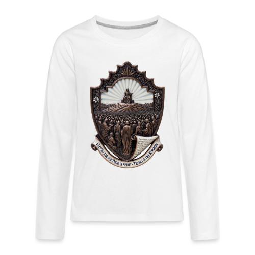 Sermon on the Mount T Shirt, Christian Faith Gift - Kids' Premium Long Sleeve T-Shirt