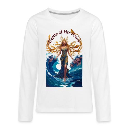 Women’s Day Tidal Sovereign T Shirt, Gift for Wife - Kids' Premium Long Sleeve T-Shirt