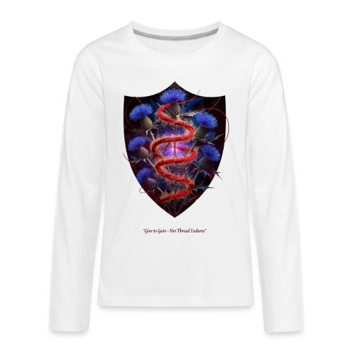 Women’s Day Crimson Thread Matriarch T Shirt, Gift - Kids' Premium Long Sleeve T-Shirt