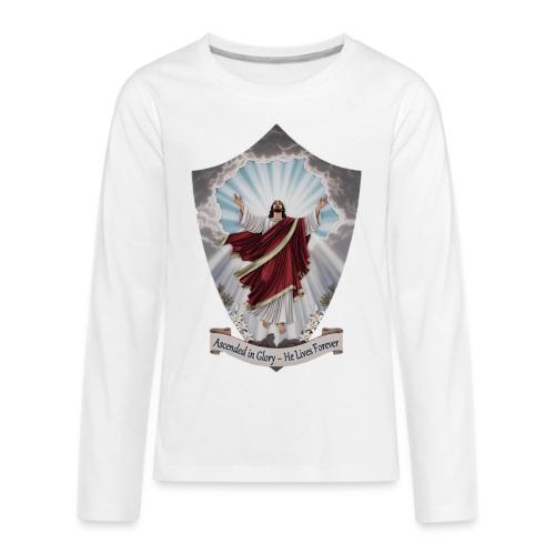 Easter Ascended in Glory T Shirt,Resurrection Gift - Kids' Premium Long Sleeve T-Shirt