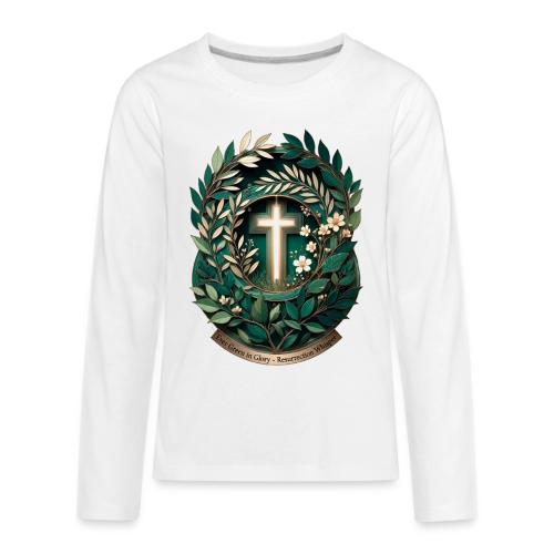Easter Ever Green in Glory Laurel T Shirt, Gift - Kids' Premium Long Sleeve T-Shirt